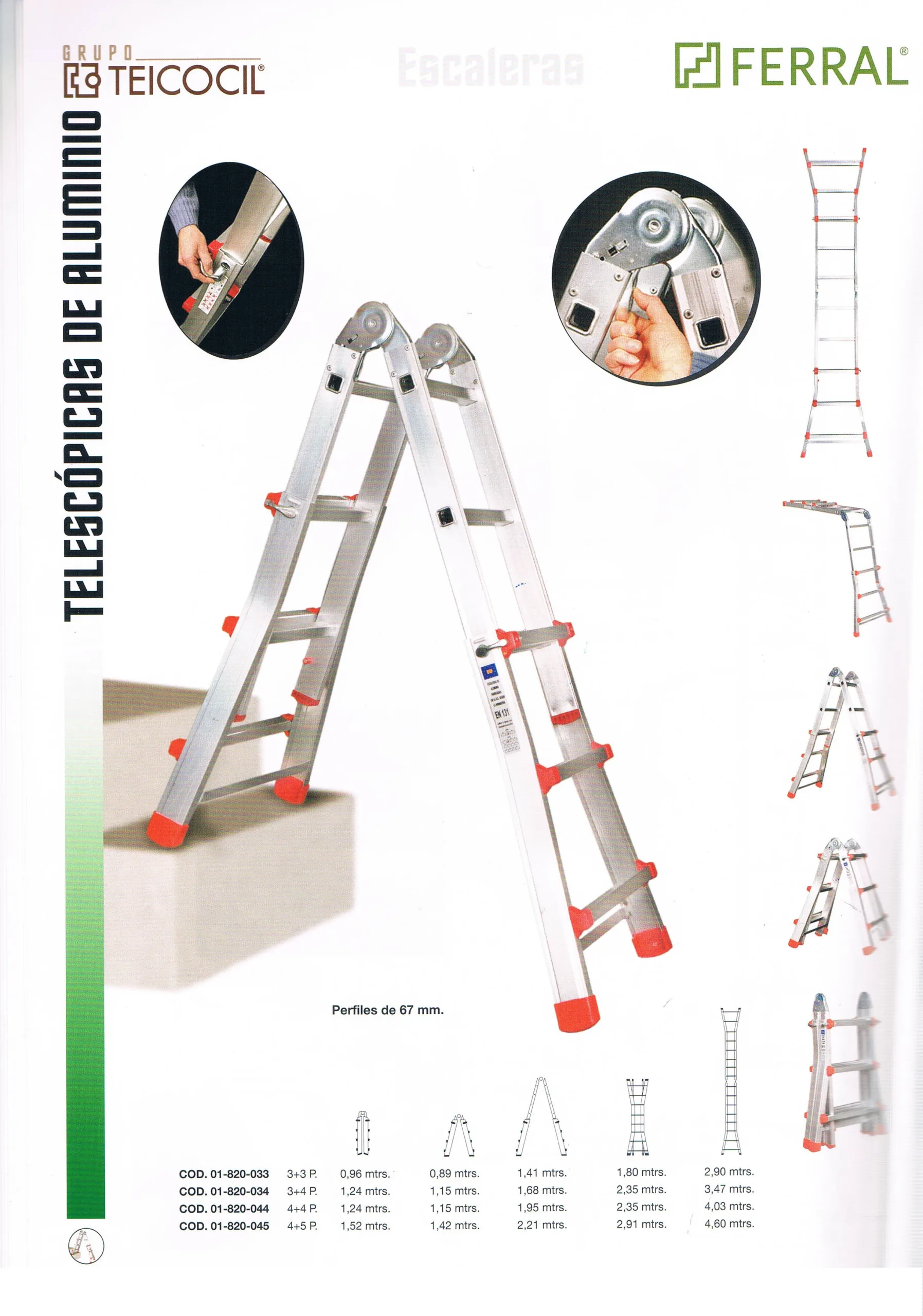 Escalera telescópica tubular Scal