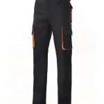 PANTALON MULTIBOLSILLO SERIE 1103004 GRIS/ROJO T-38
