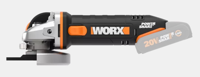 MINIAMOLADORA BATERIA WORX WX800.20 Ø 115 + CARGADOR+1 BATERIA 6A