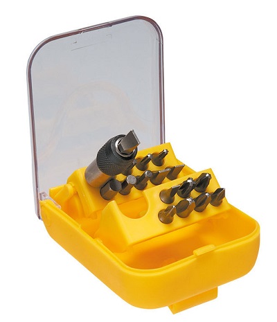 JUEGO PUNTAS ATORNILLAR MIXTO 1/4" 18 PZ