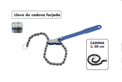 LLAVE DE CADENA L 300 Ø130 MM