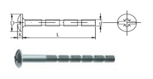 TORNILLO TIRADOR 4 x 45 ZN FRACCIONADO