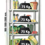 KIT ESTANTERIA ADVANTAGE GRIS 2000 x 1000 x 400