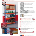 KIT ESTANTERIA MEDIA CARGA  RIVET300 100/50 192 x 100 x 50