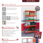 KIT ESTANTERIA MEDIA CARGA  STABIL M 90 /45 180 x 90 x 45