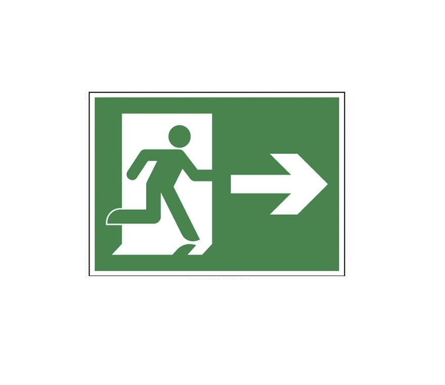 SEÑAL SALIDA EMERGENCIA PVC A4 CLASE B FOTLUM.