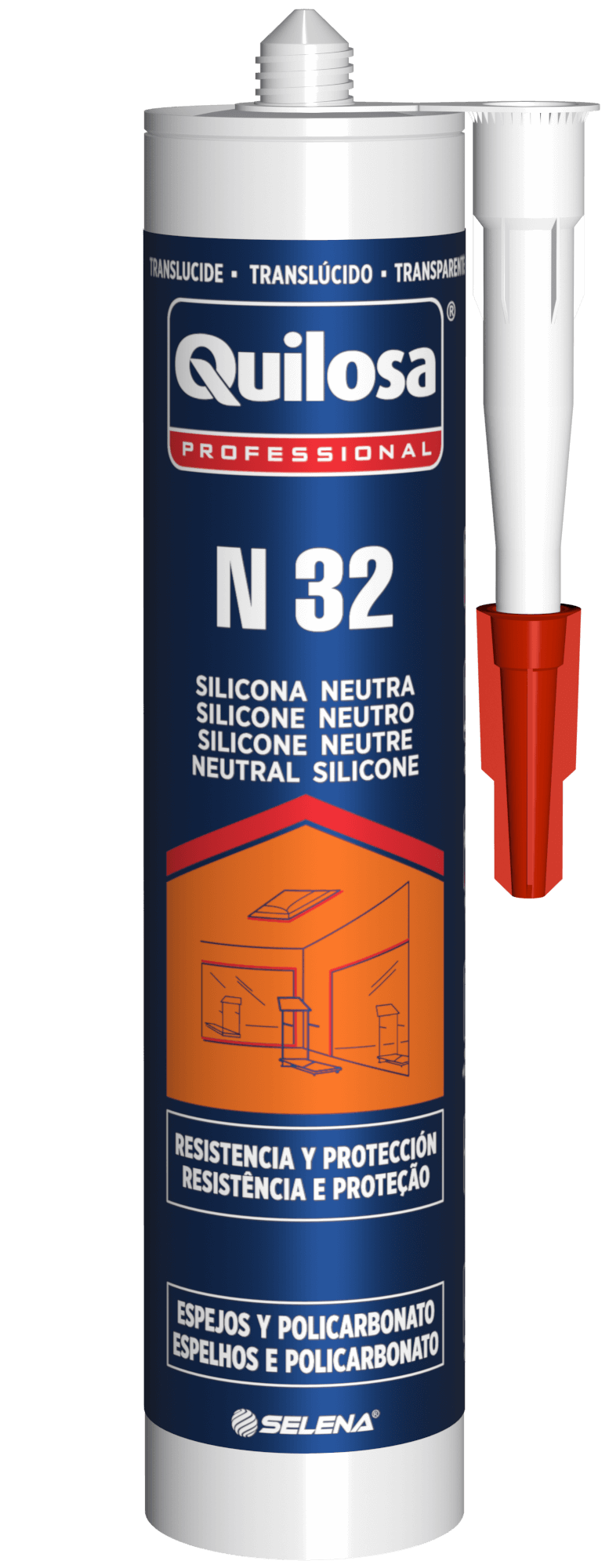 SILICONA  ESPEJO N-32 BLANCA